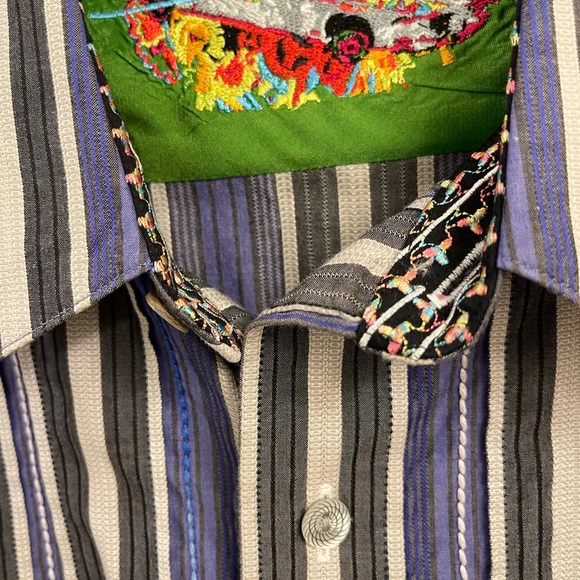 Robert Graham, Men’s Long sleeve, designer button down shirt. Size Large. - Picture 3 of 12